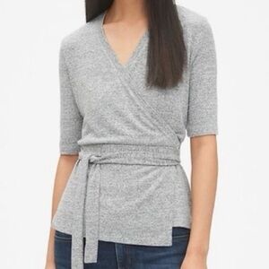 GAP TALL Softspun Wrap Top